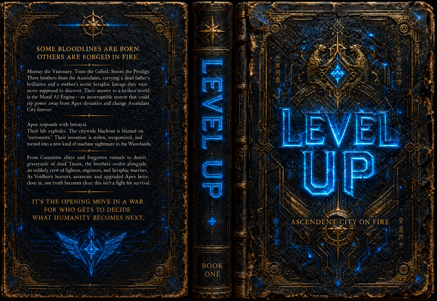 Level Up Book I — Ascendant City On Fire front cover
