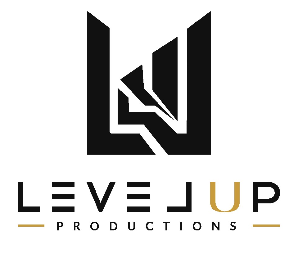 LEVELUP PRODUCTIONS approved stacked logo